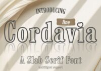 Cordavia Line Font - Featured Image