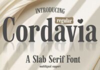 Cordavia Regular Font - Featured Image