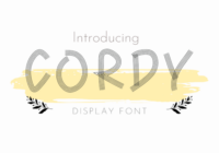 Cordy Font - Featured Image