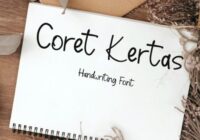 Coret Kertas Font - Featured Image