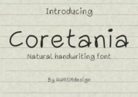 Coretania Font - Featured Image