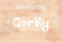 Corky Font - Featured Image