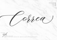 Correa Script Font - Featured Image