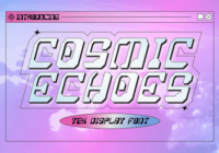 Cosmic Echoes Font - Featured Image