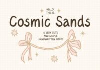 Cosmic Sands Font - Featured Image