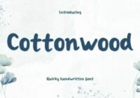 Cottonwood Font - Featured Image