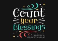 Count Your Blessings Font - Featured Image