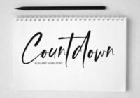 Countdown Font - Featured Image