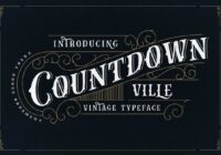 Countdown Ville Font - Featured Image