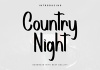 Country Night Font - Featured Image