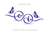 Couple Circle Monogram Font - Featured Image