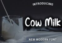Cow Milk Font - Featured Image