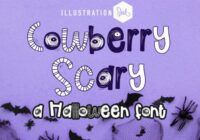 Cowberry Scary Font - Featured Image