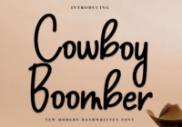 Cowboy Boomber Font - Featured Image