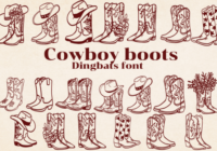 Cowboy Boots Font - Featured Image
