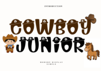 Cowboy Junior Font - Featured Image
