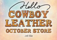 Cowboy Leather Alphabet Font - Featured Image