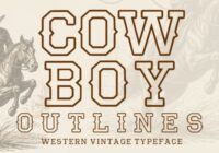 Cowboy Outlines Font - Featured Image