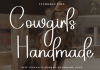 Cowgirls Handmade Font - Featured Image