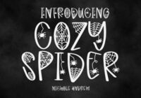 Cozy Spider Font - Featured Image