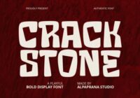 Crack Stone Font - Featured Image