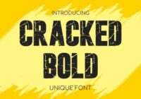 Cracked Bold Font - Featured Image