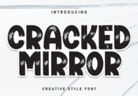 Cracked Mirror Font - Featured Image