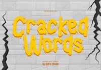 Cracked Words Font - Featured Image