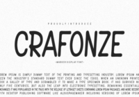 Crafonze Font - Featured Image