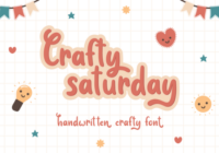 Crafty Saturday Font - Featured Image