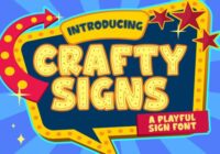 Crafty Signs Font - Featured Image