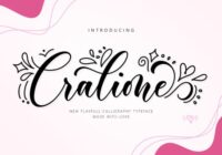 Cralione Script Font Font - Featured Image