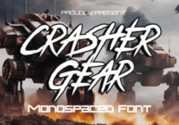 Crasher Gear Font - Featured Image