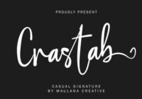 Crastab Font - Featured Image