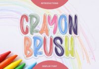 Crayon Brush Font - Featured Image