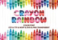 Crayon Rainbow Font - Featured Image