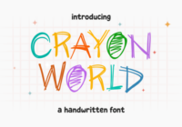 Crayon World Font - Featured Image