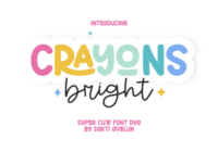 Crayons Bright Font - Featured Image