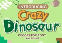 Crazy Dinosaur Font - Featured Image