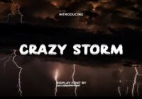 Crazy Storm Font - Featured Image