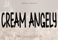 Cream Angely Font - Featured Image