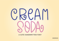 Cream Soda Font - Featured Image