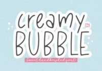 Creamy Bubble Font - Featured Image