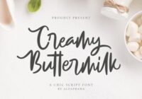 Creamy Buttermilk Font - Featured Image