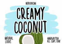 Creamy Coconut Font - Featured Image