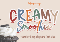 Creamy Smoothie Font - Featured Image
