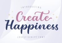 Create Happiness Font - Featured Image
