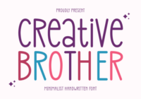 Creative Brother Font - Featured Image