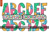 Creative Geometric Font - Featured Image