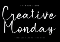 Creative Monday Font - Featured Image